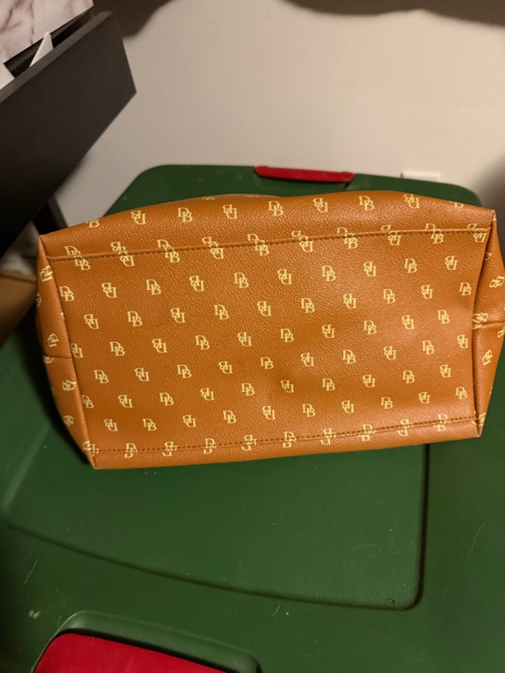 Dooney & Bourke Tan Logo Dome Satchel - Picture 3 of 8